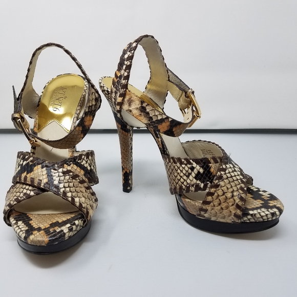 Michael Kors Shoes - Michael Kors Snake Print Heels